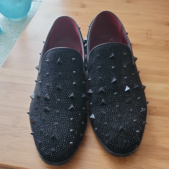 ○● Free Shipping ○● Fabio Mens Studded Dressy Slip On Shoes Sz 12 - Picture 2 of 7